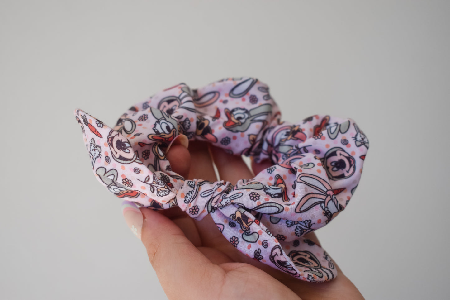 Easter mouse crew small twist scrunchie