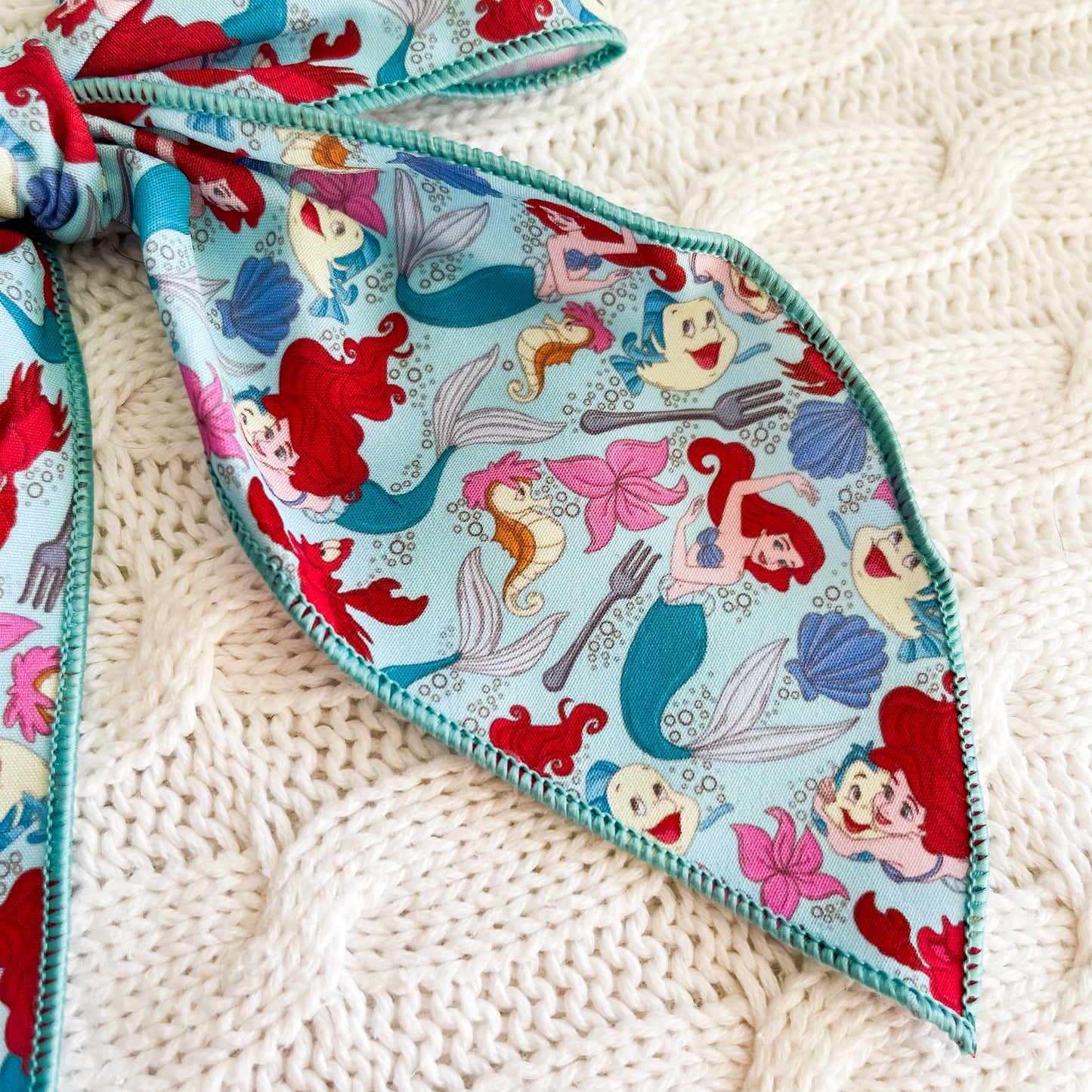 Ariel 5 inch hand tied sailor bow