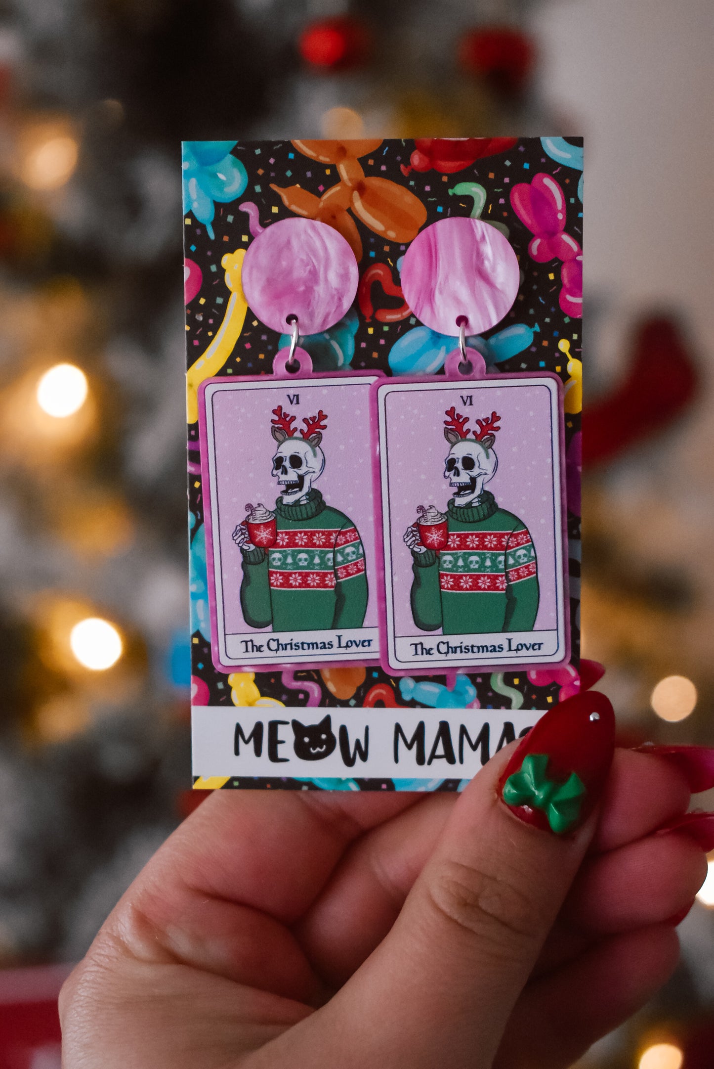 The Christmas Lover dangle earrings