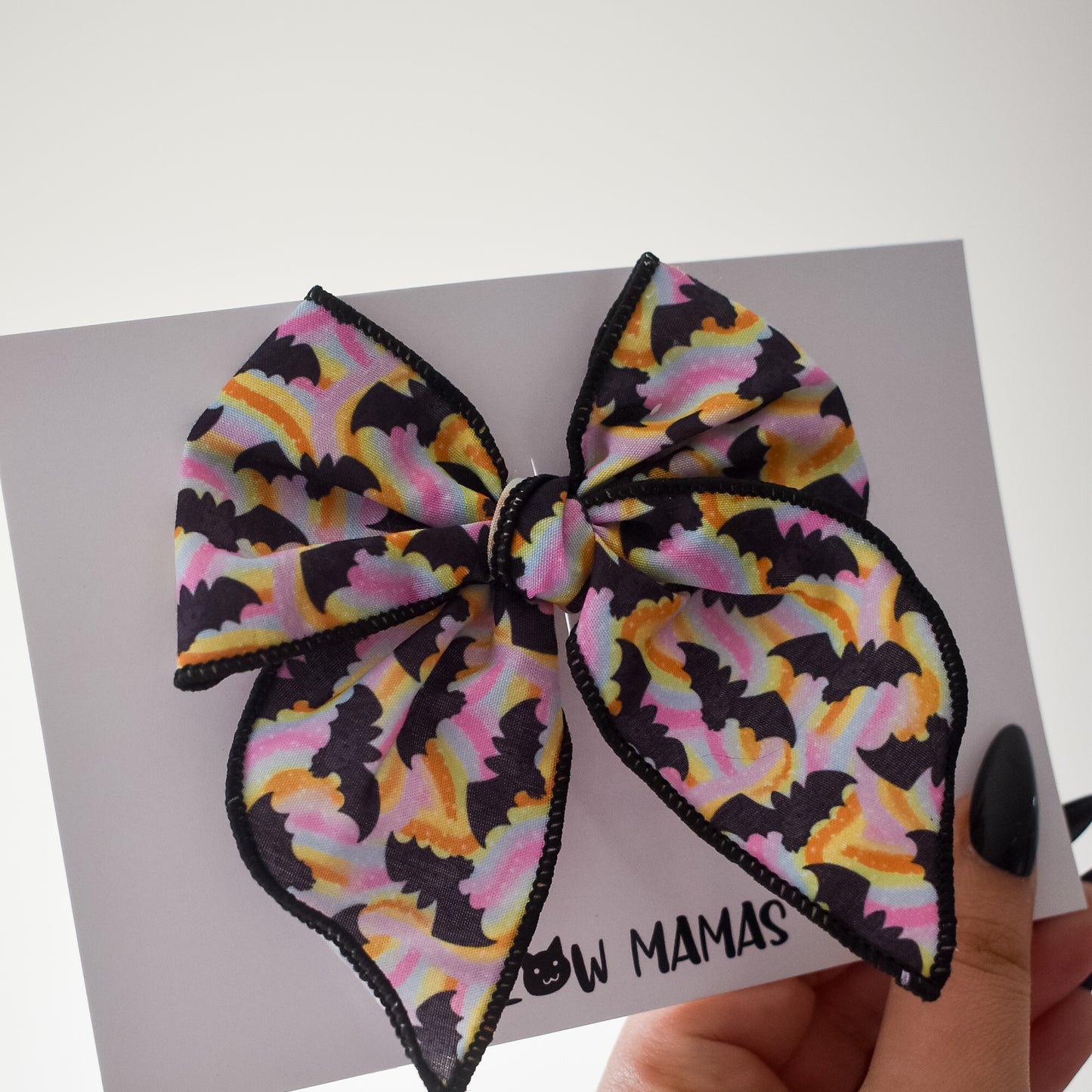 Pastel bats mini whimsical sailor bow