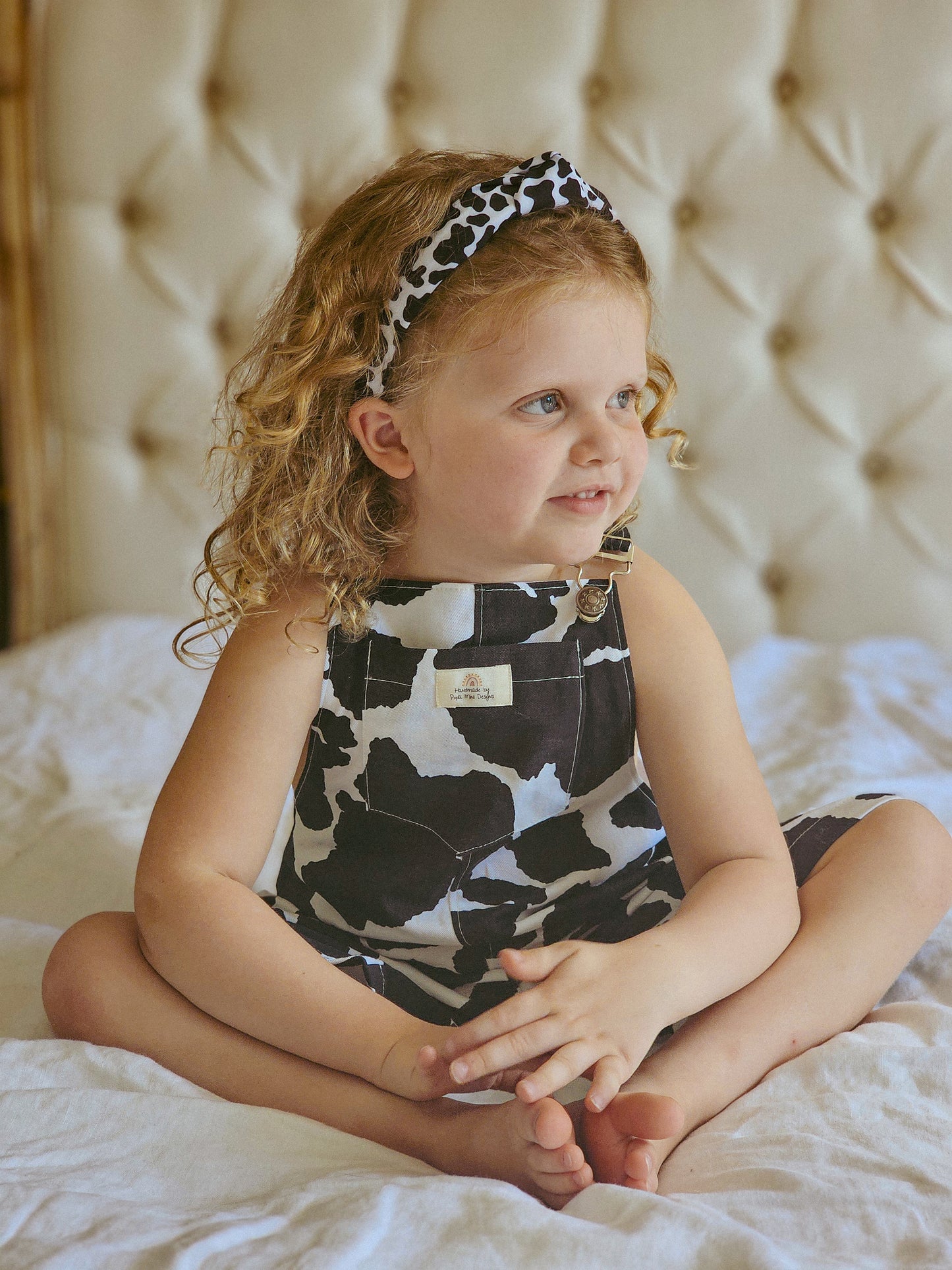 Cow Top Knot hard headband