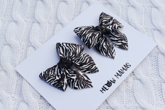 Zebra mini sailor pigtail set