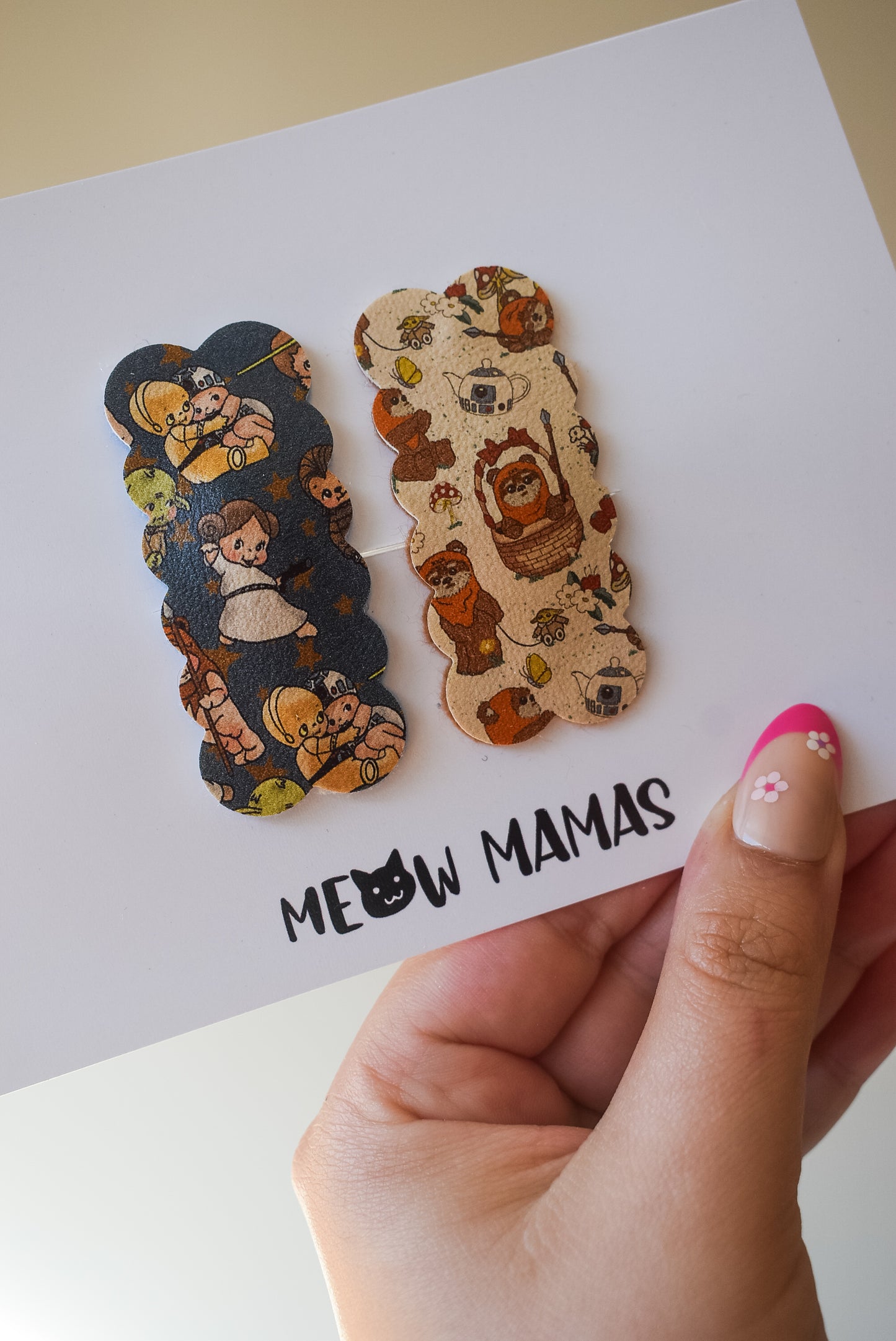 Vintage SW squiggle snap clip set