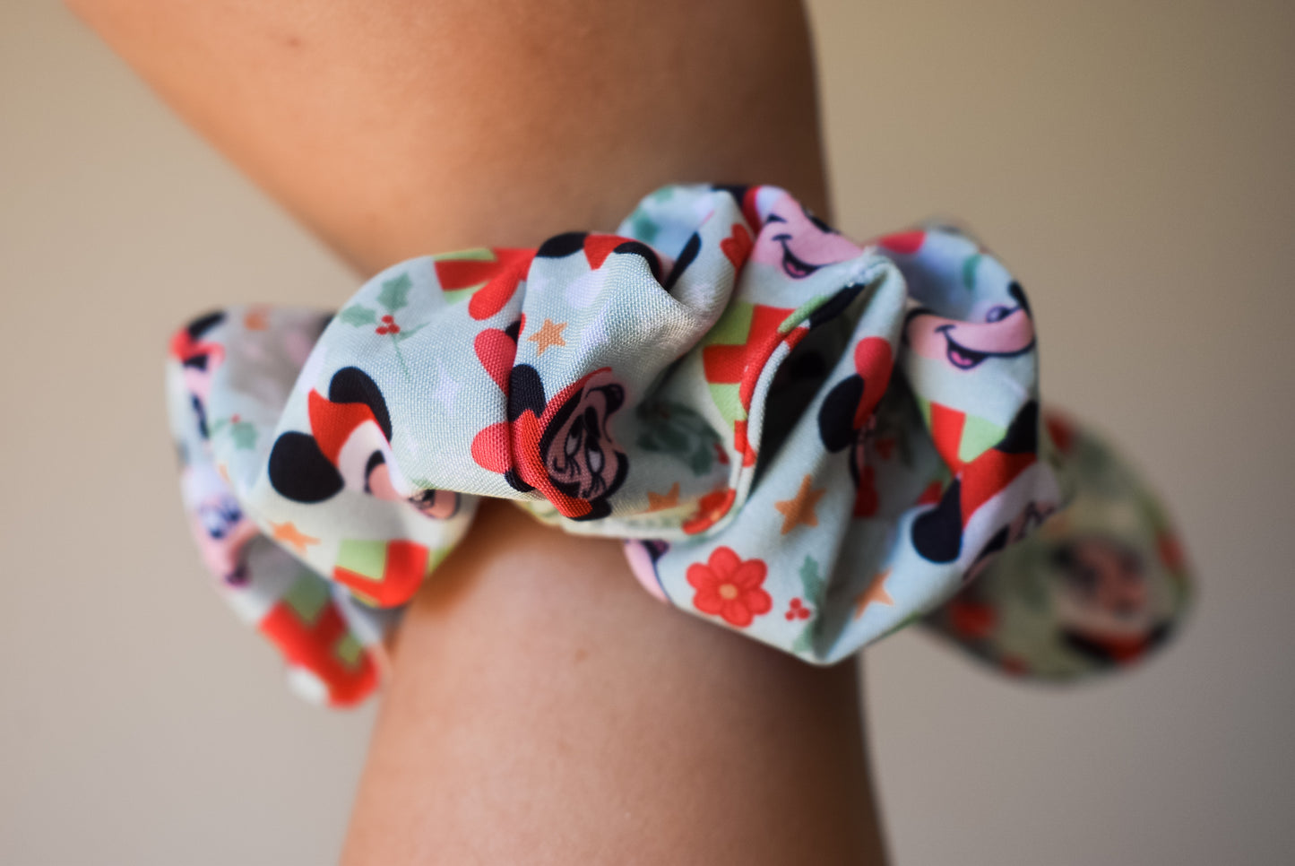 Christmas mouse twist scrunchie