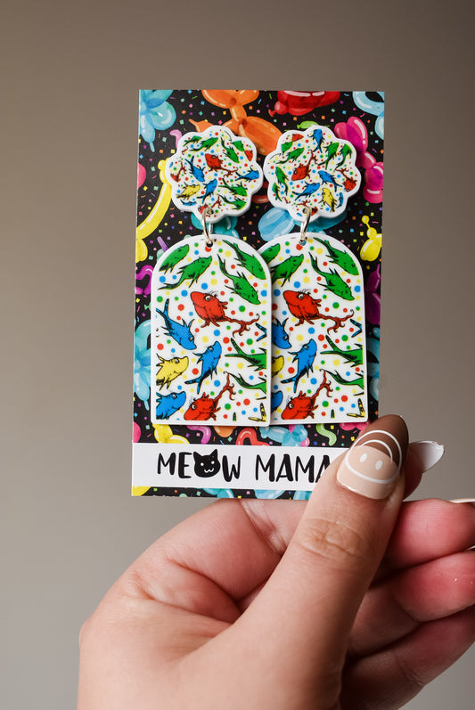 One Fish Two Fish funky dangle earrings