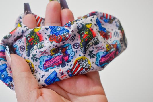 Retro gremlins scrunchie