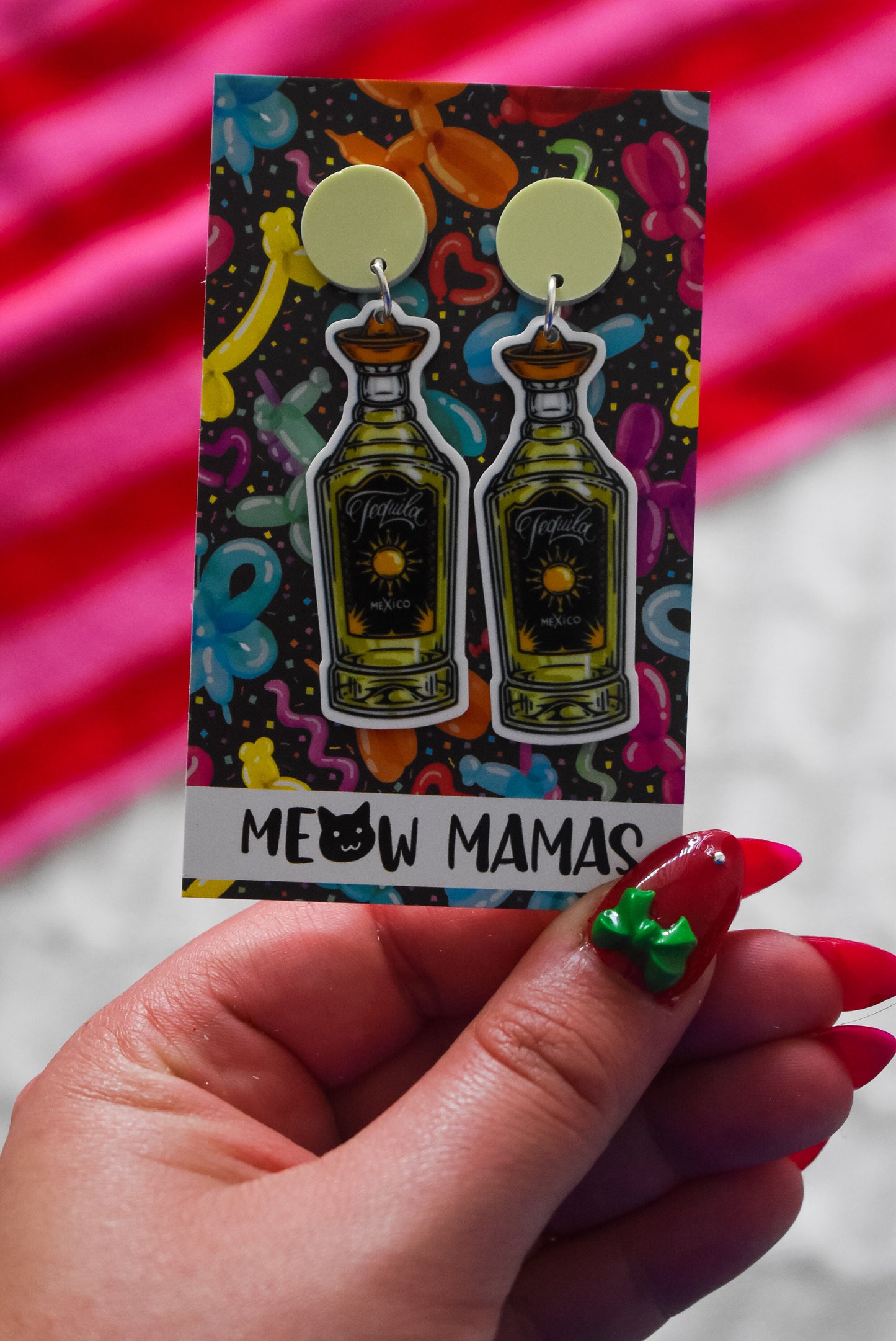 Tequila Bottle Dangle Earrings