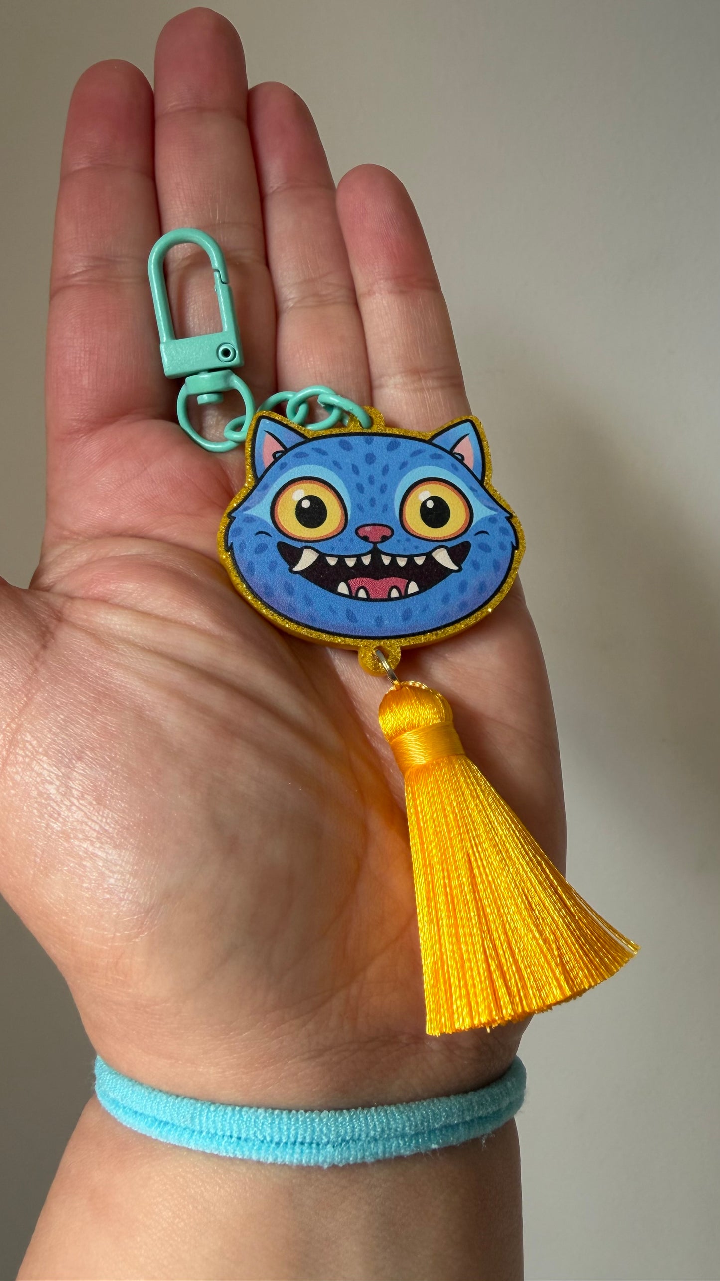 Derpy Tiger Tassel keychain