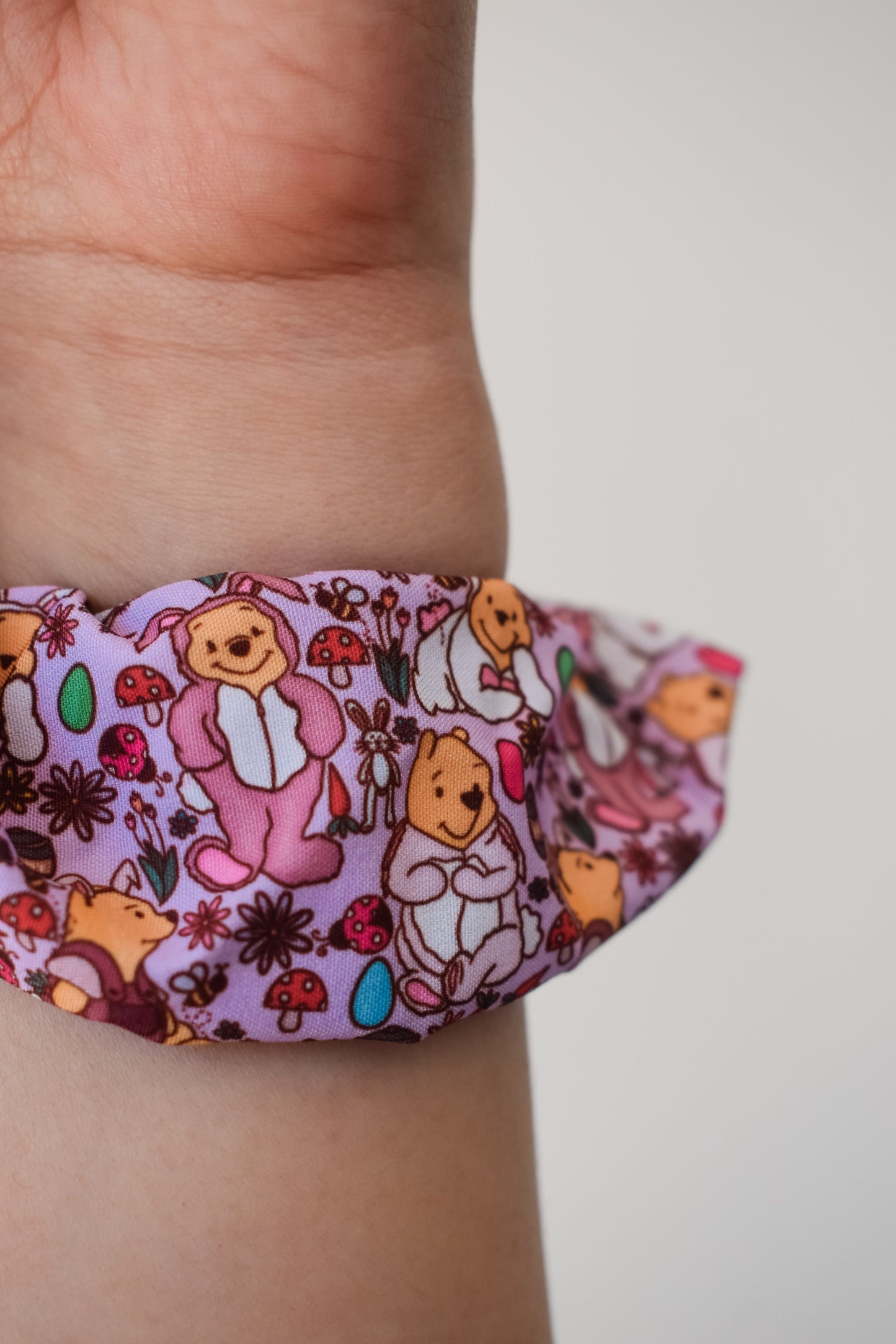 easter pooh small twist scrunchie