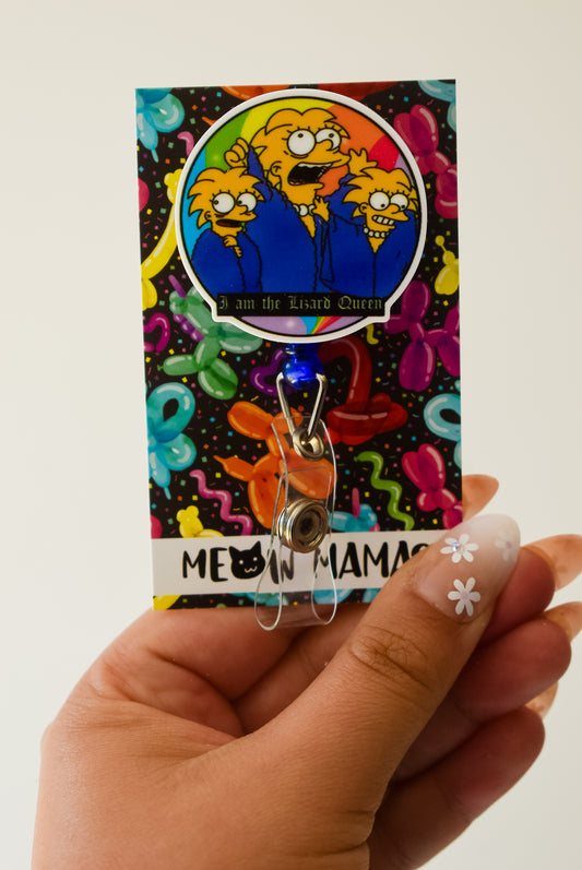 Lizard Queen version 2 Badge reel