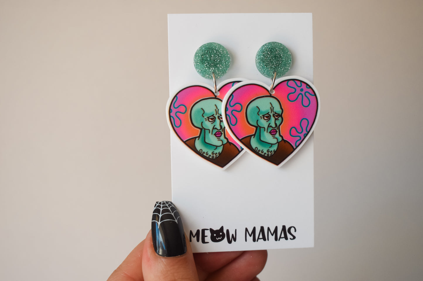 Handsome squidward dangle earrings