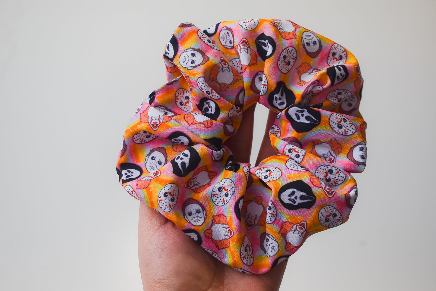 Pastel horror scrunchie