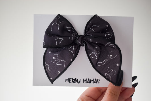 Skeleton dance mini whimsical sailor bow