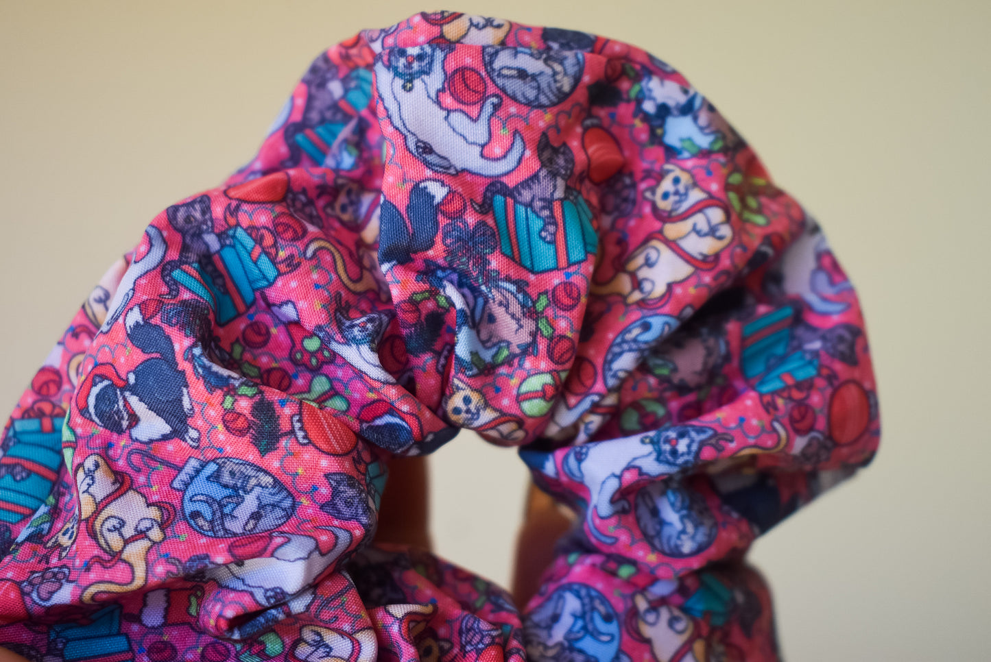 Santa paws scrunchie