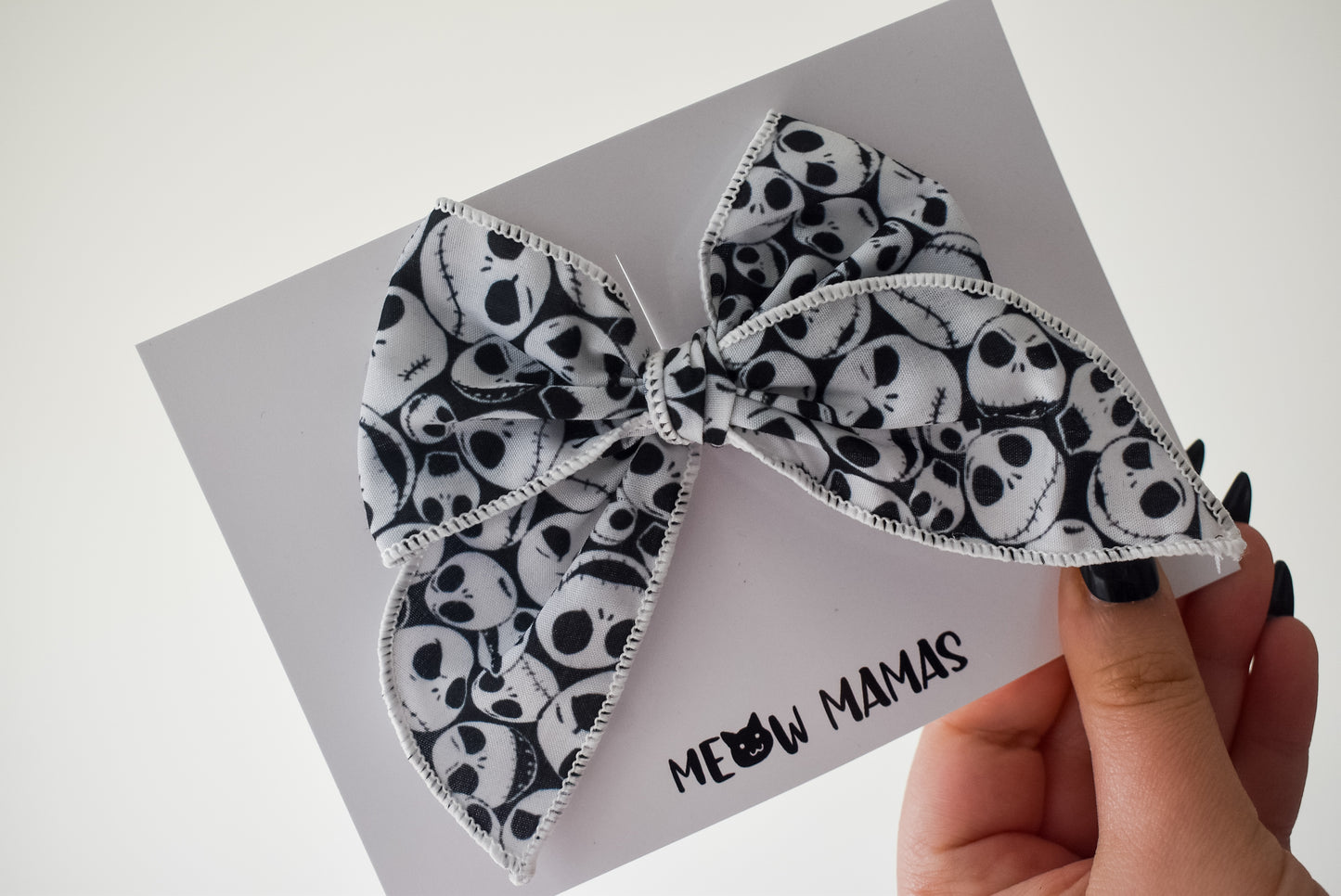 Jack faces mini whimsical sailor bow