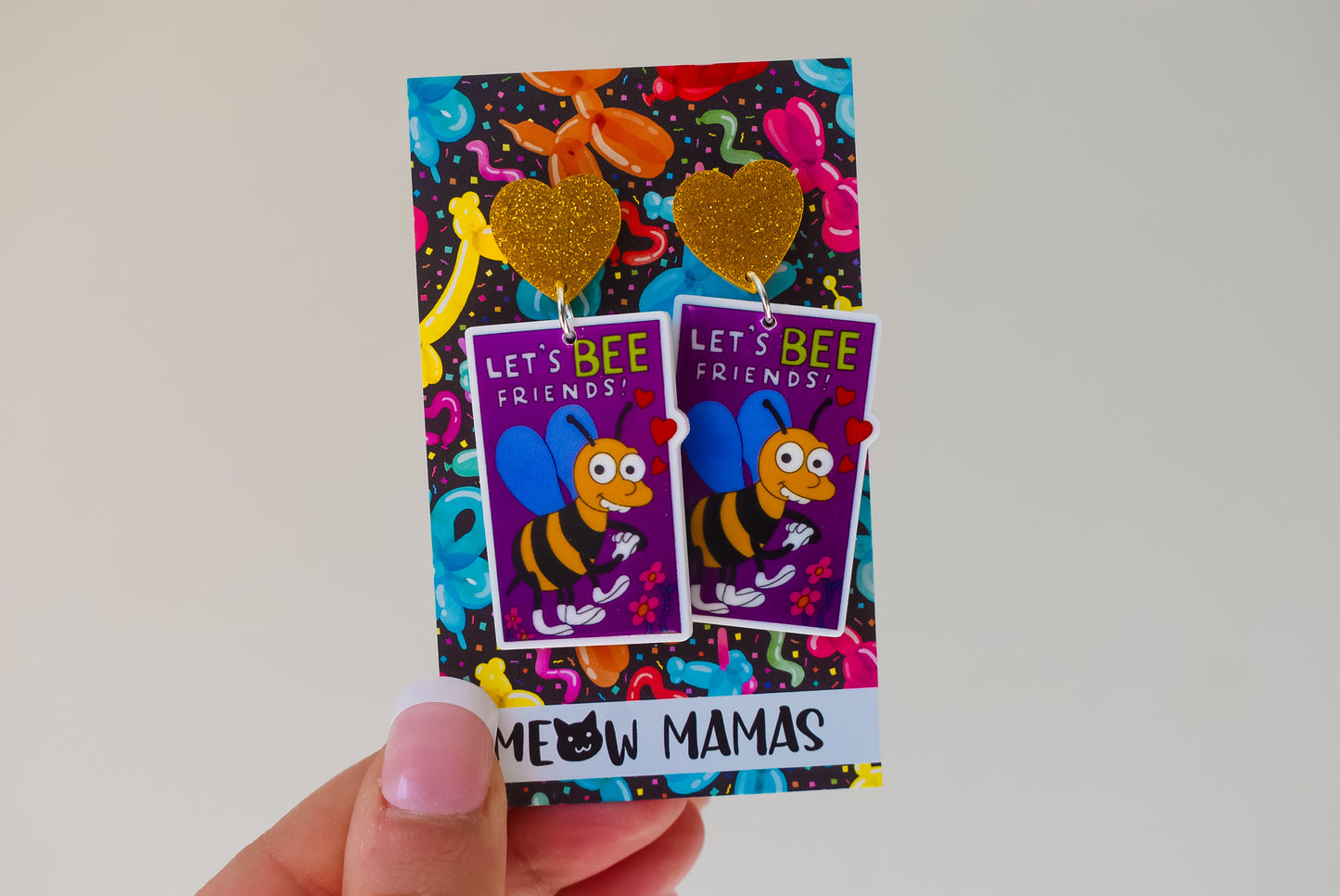 Lets bee friends dangle earrings