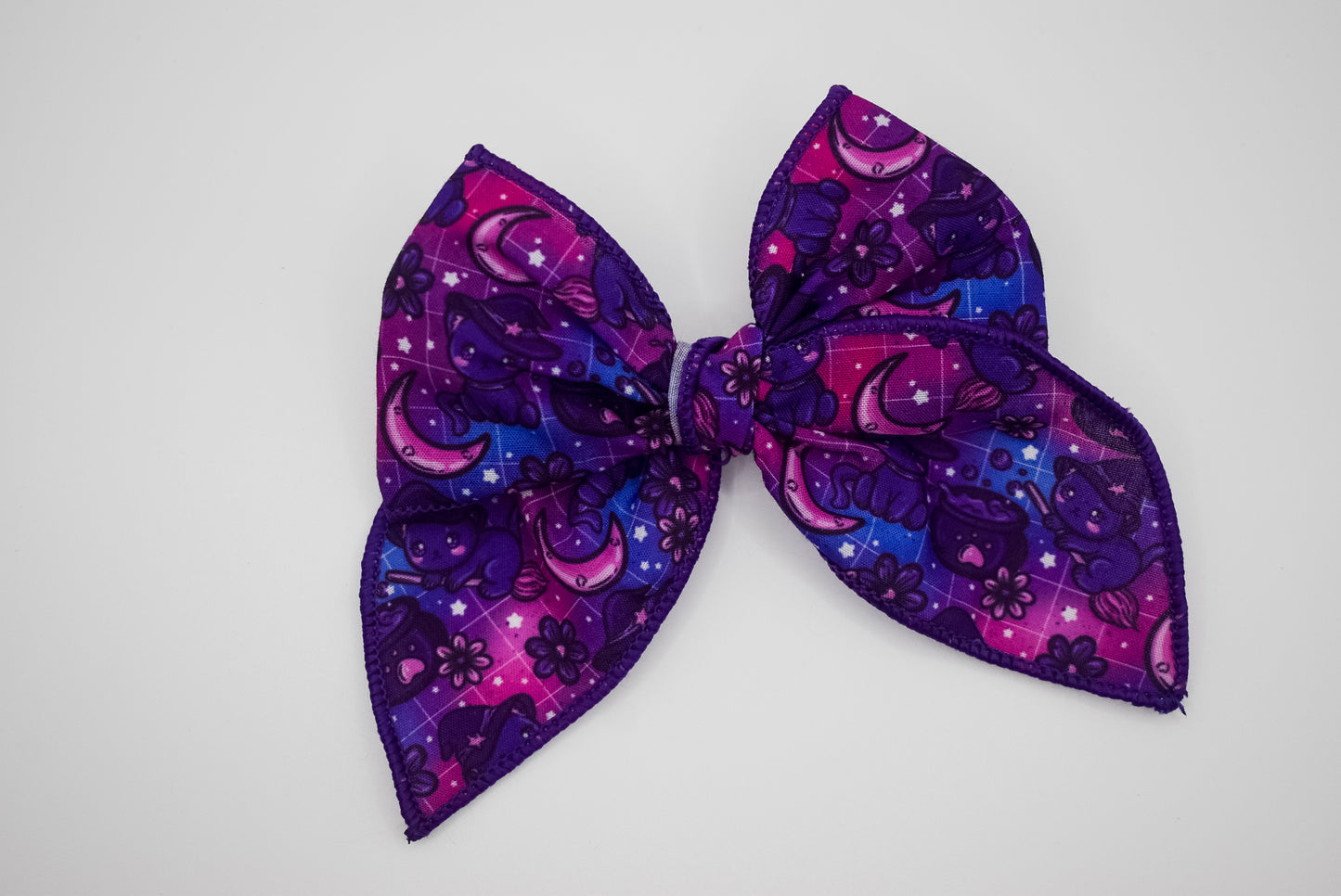 Witchy cats mini whimsical sailor bow