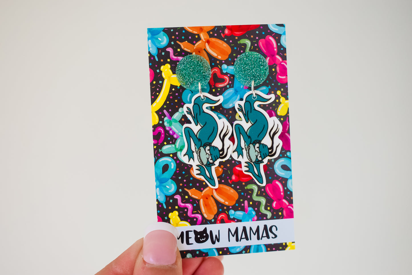 Theres a gremlin on the side of the bus dangle earrings