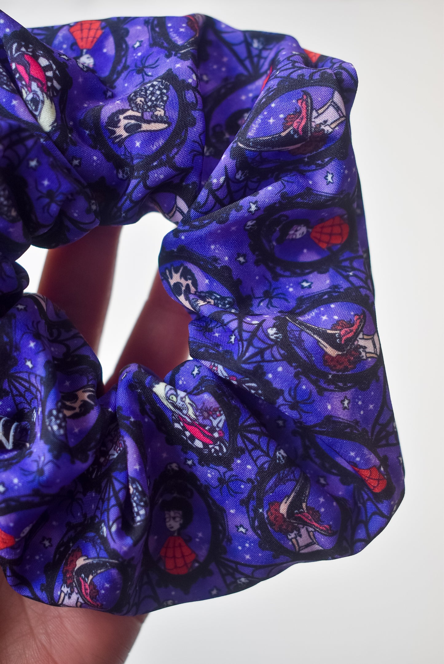 Purple beetlejuice scrunchie