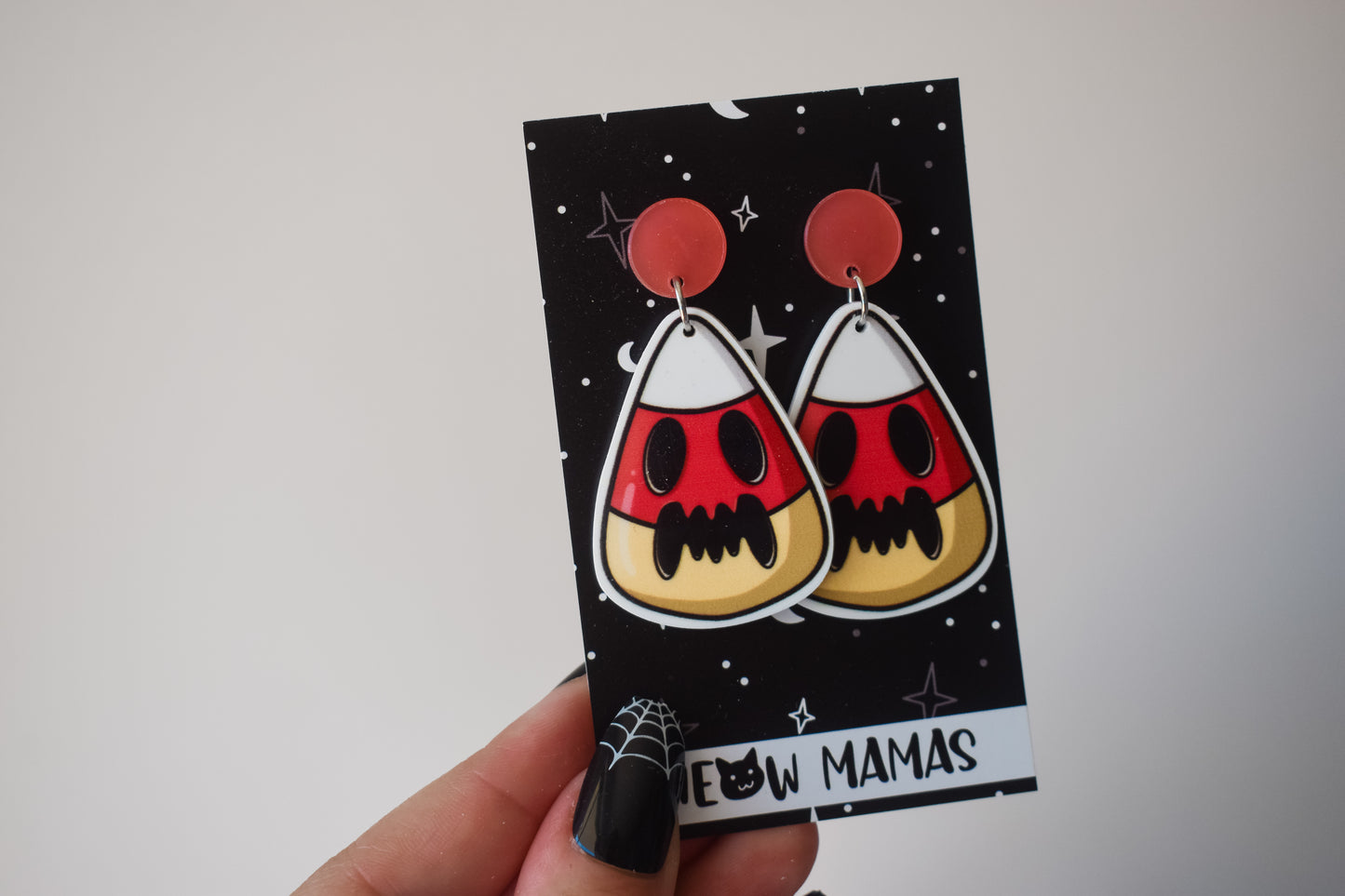 Kawaii candycorn dangle earrings