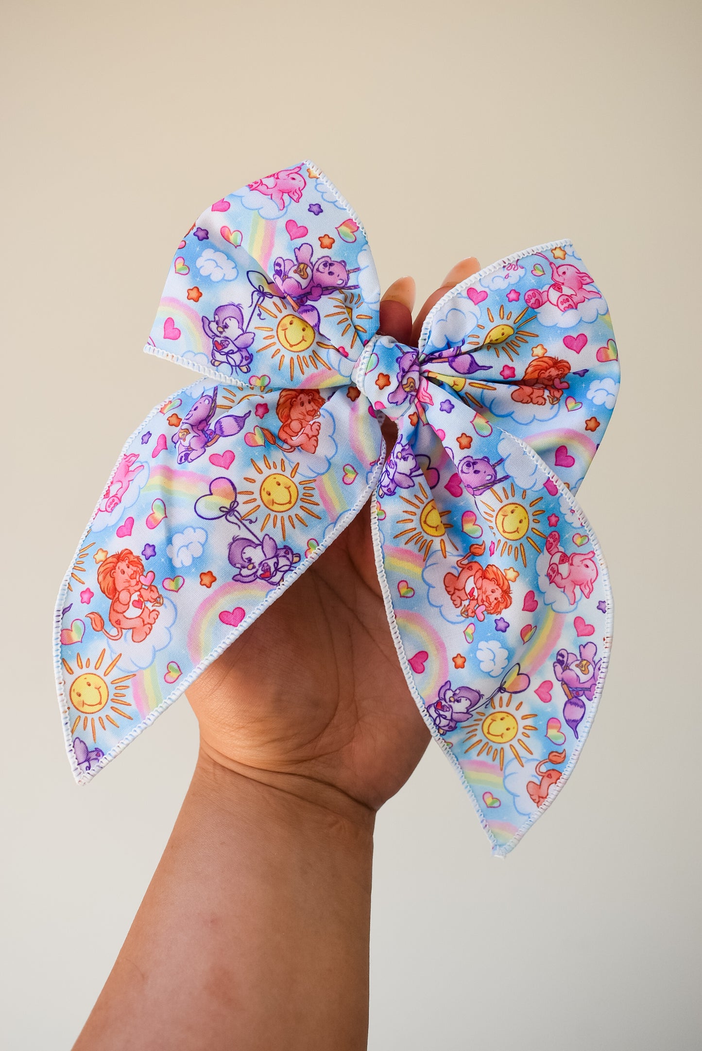 Carebear cousins 5 inch hand tied sailor bow