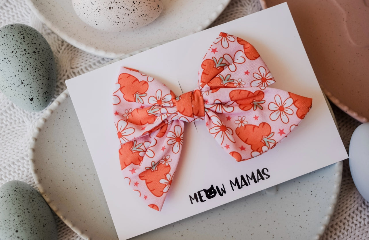 Mouse carrot Pinwheel bow