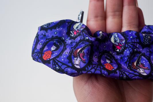 Purple beetlejuice scrunchie