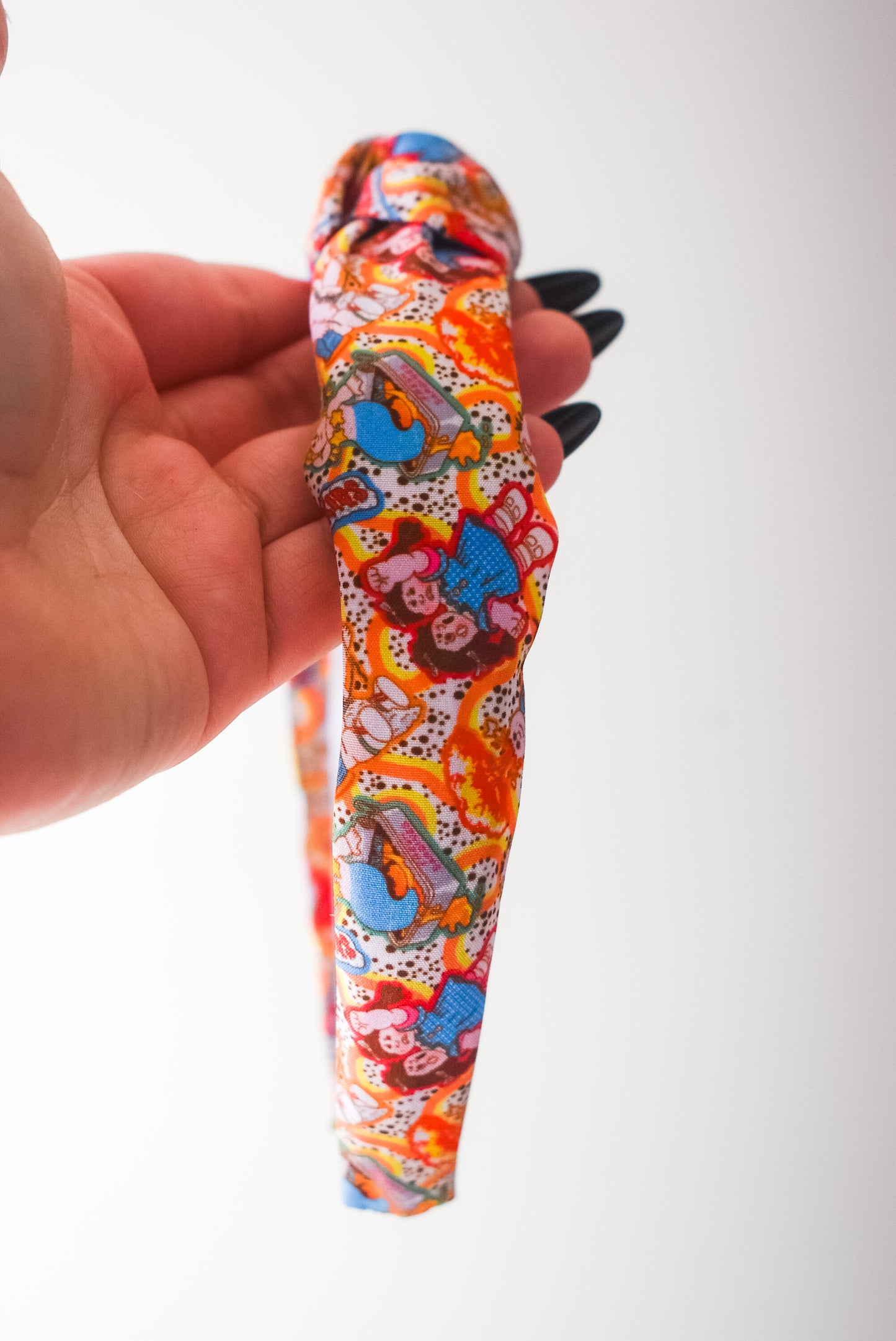 Garbage pail Top Knot hard headband