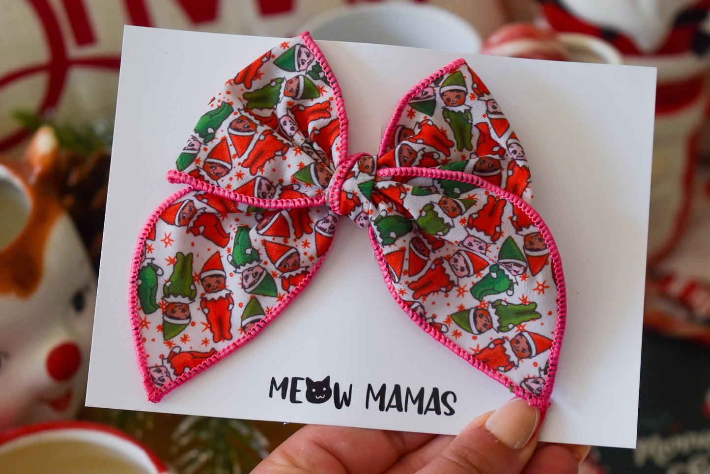 Kewpie elves mini whimsical sailor bow