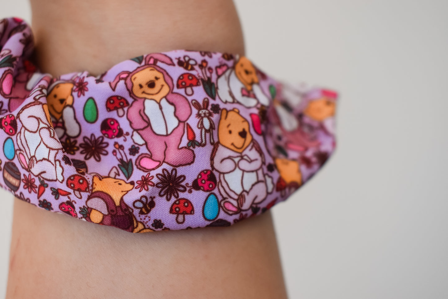 easter pooh small twist scrunchie