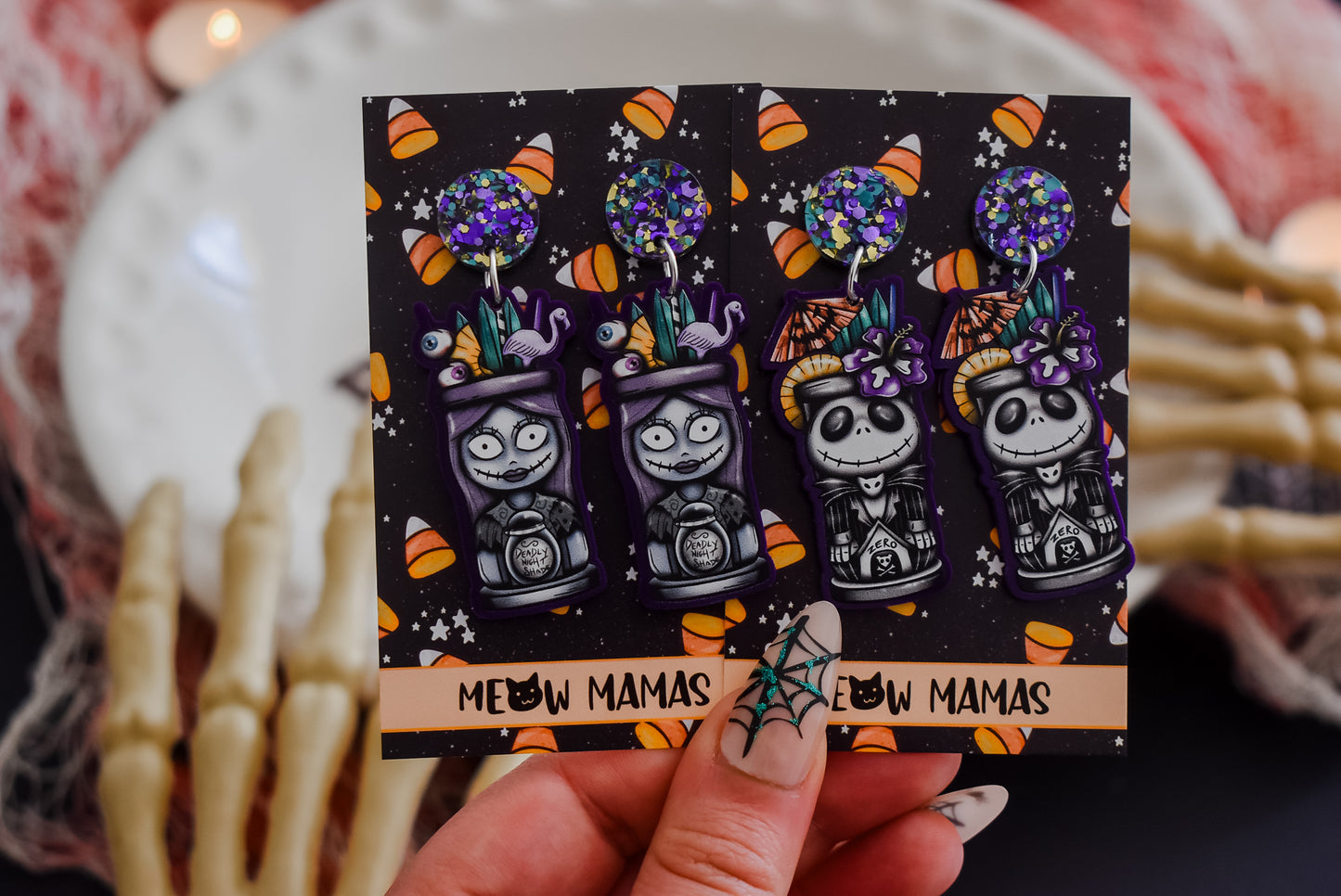 Tiki sally Acrylic earrings