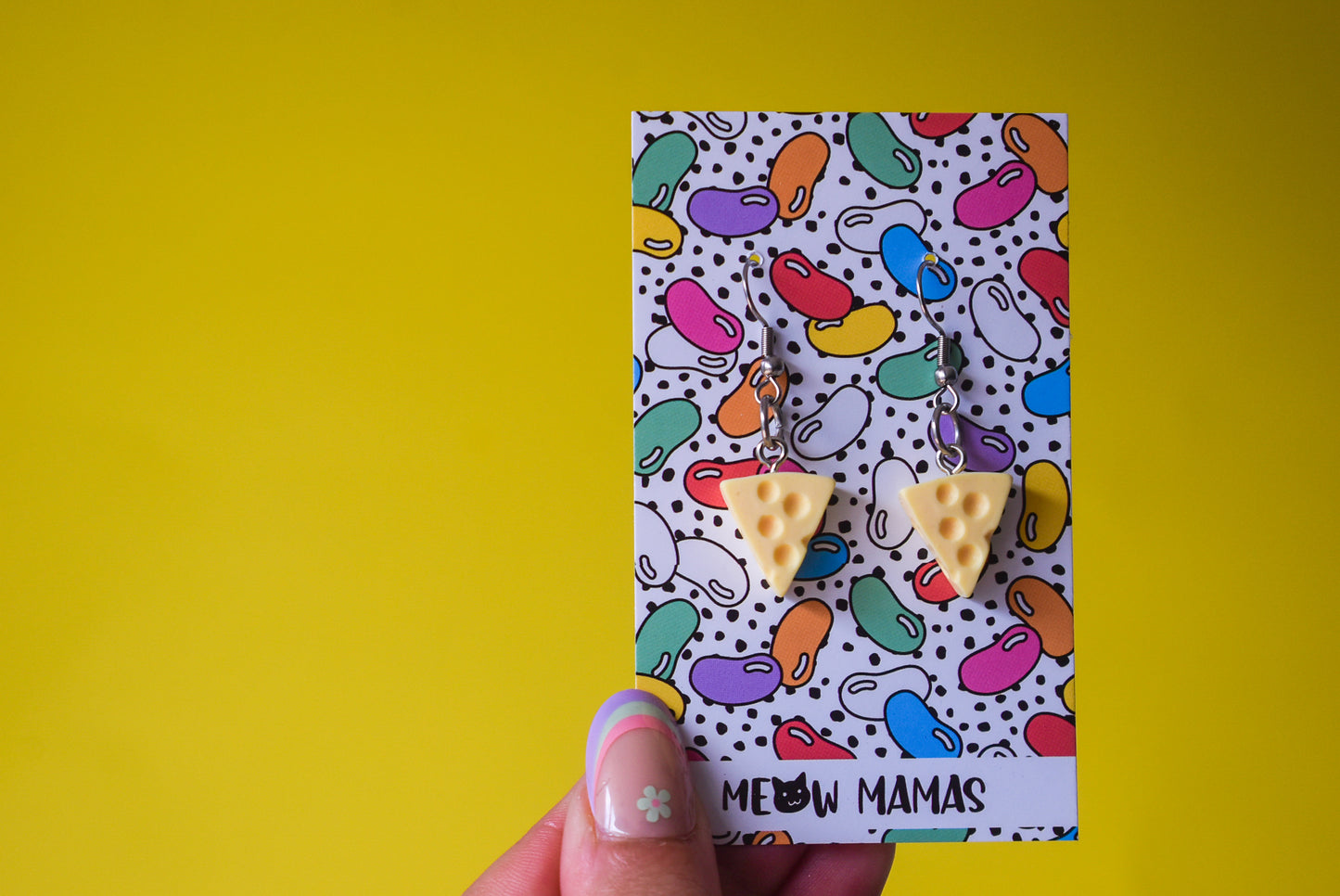 cheese earrings
