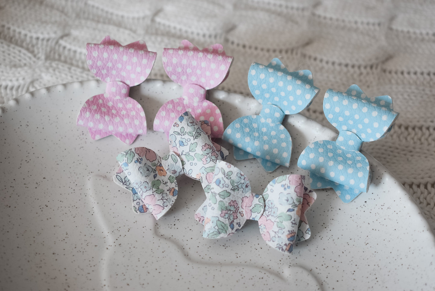 Floral Teeny Tiny pigtail set