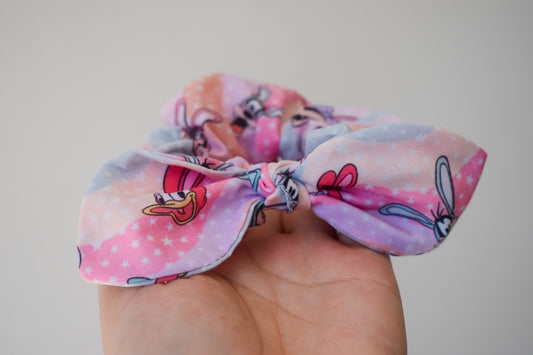 Pastel Easter mouse  small twist scrunchie