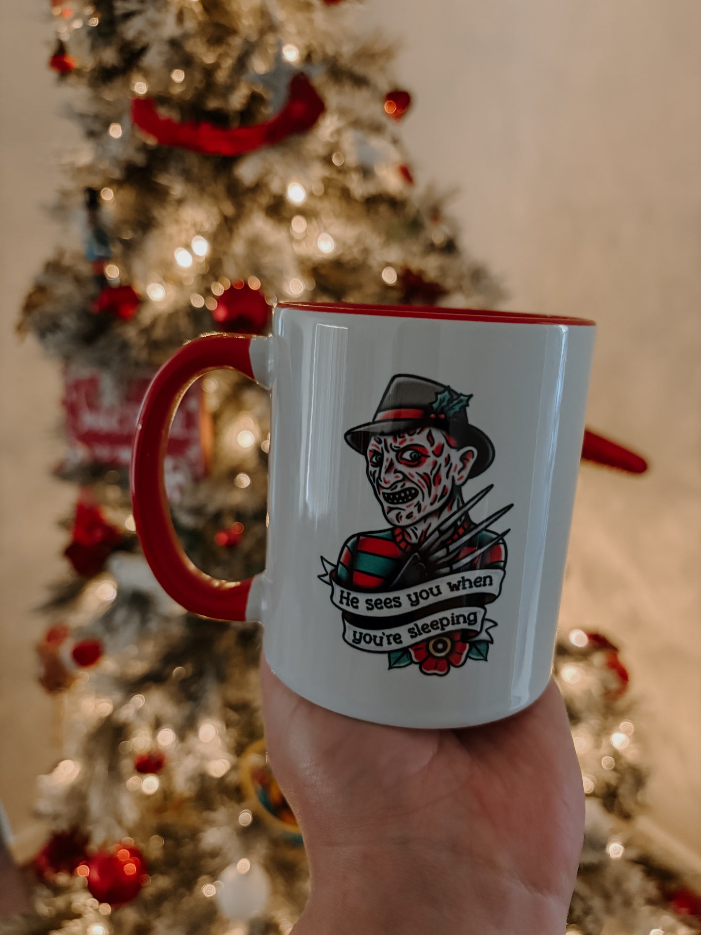 Freddy Christmas mug
