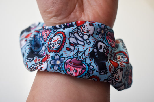 Kewpie horror scrunchie