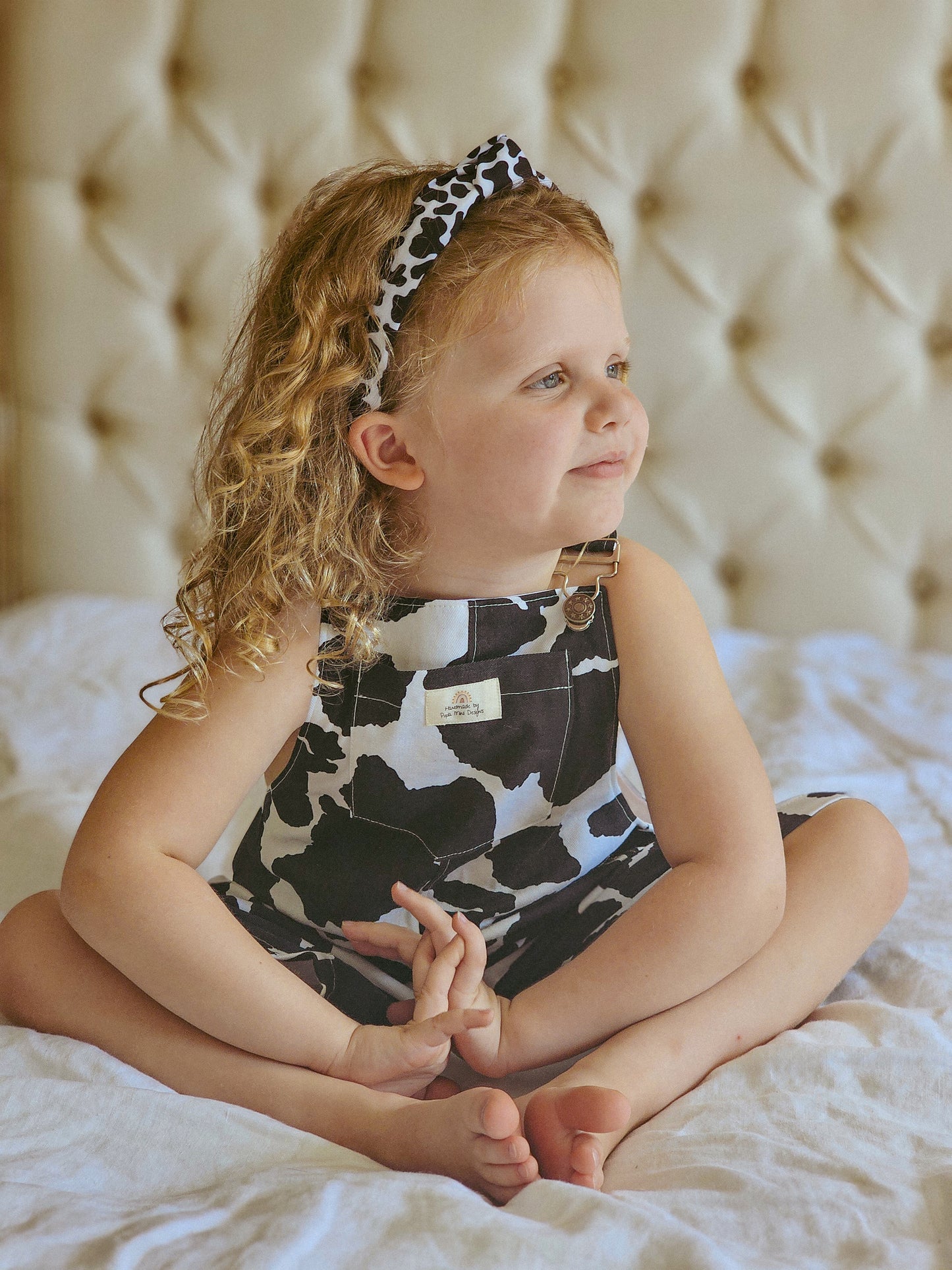 Cow Top Knot hard headband