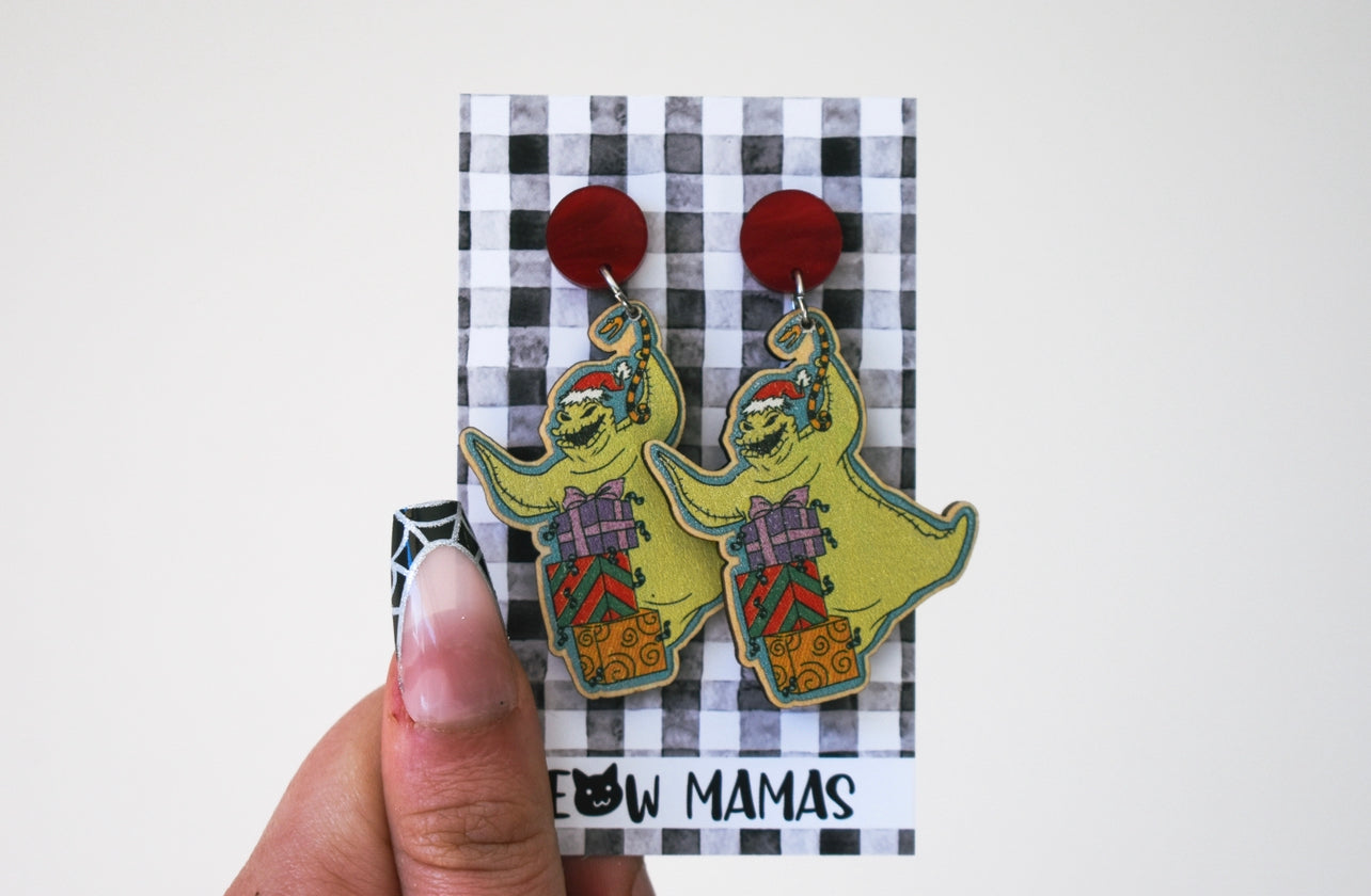 Oogie wooden christmas dangles