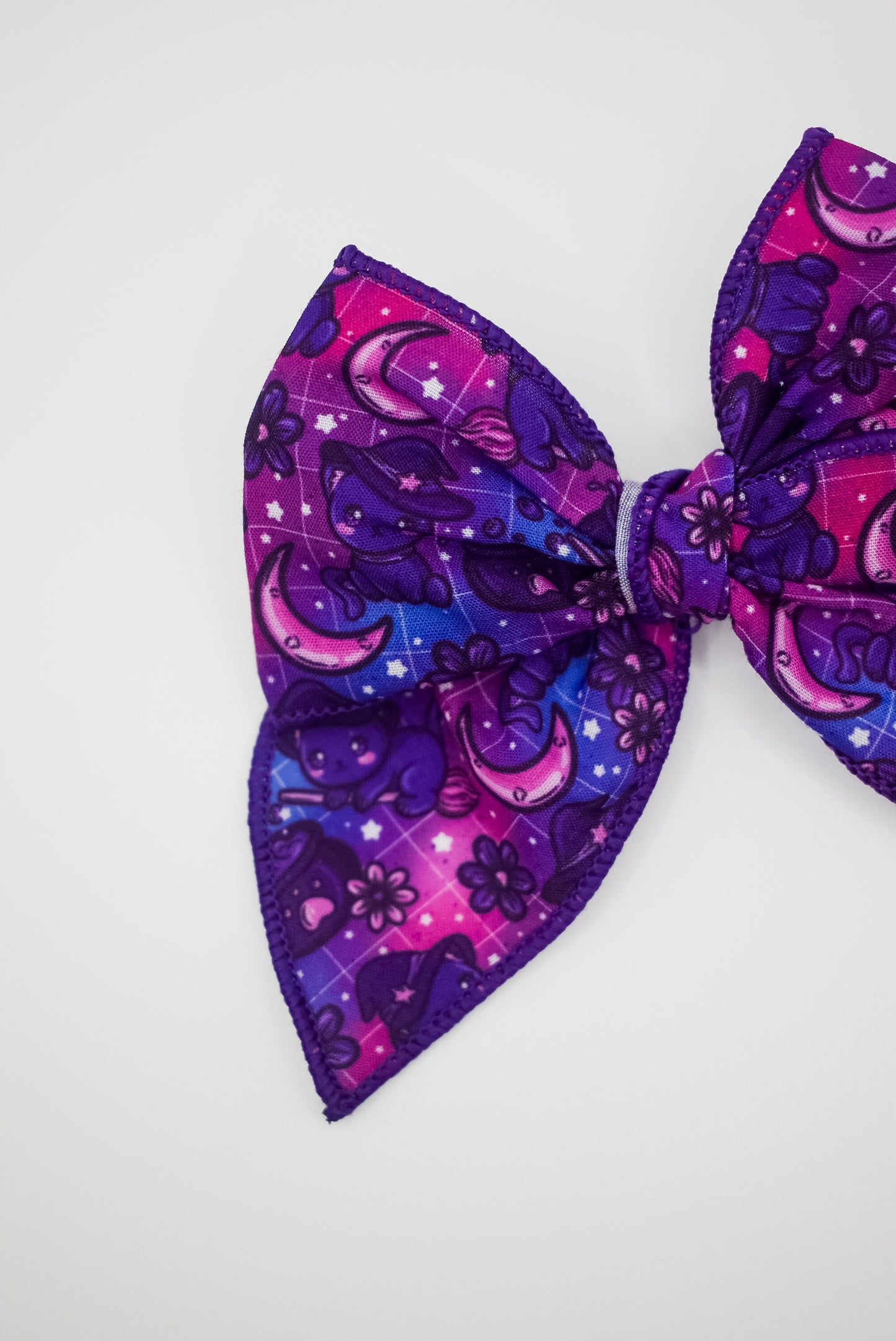 Witchy cats mini whimsical sailor bow