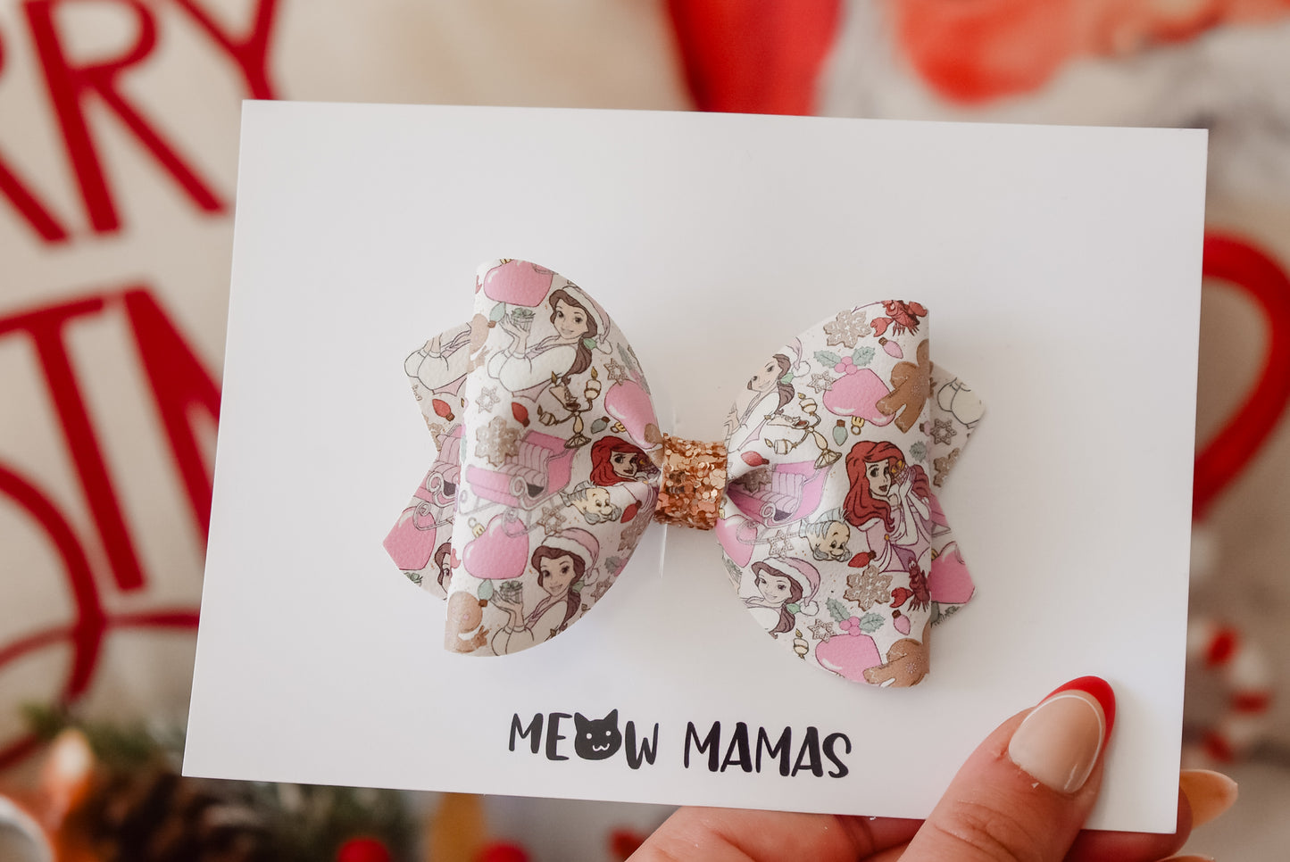 Christmas princess bow