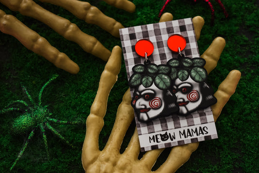 Jigsaw Acrylic earrings