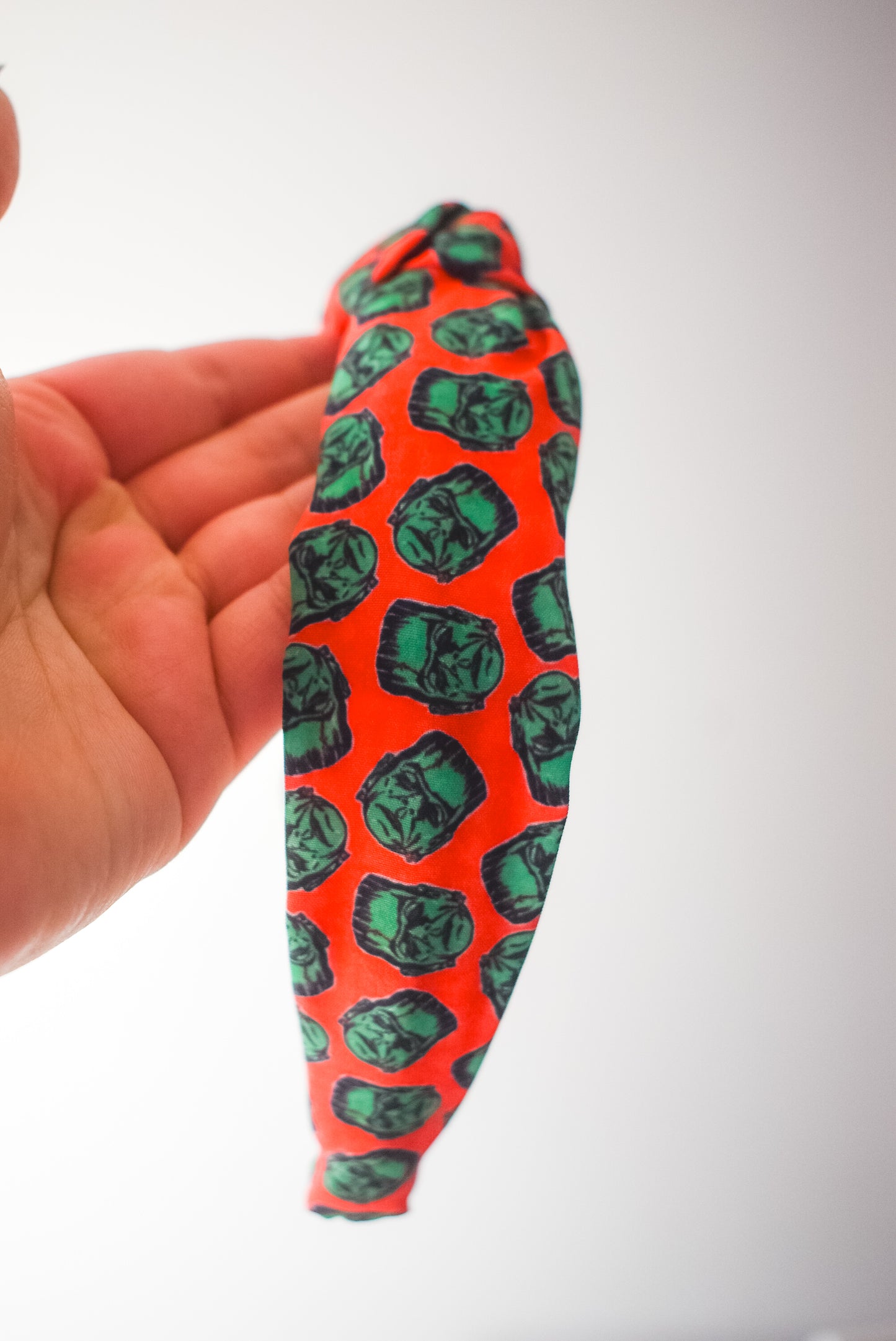 Retro Frankenstein Top Knot hard headband