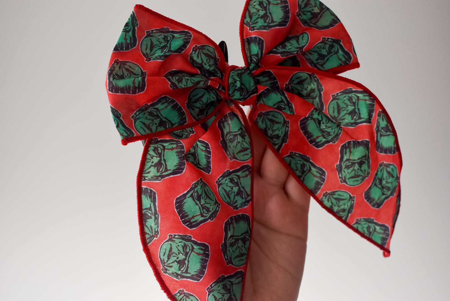 Retro frankenstein 5 inch hand tied sailor bow