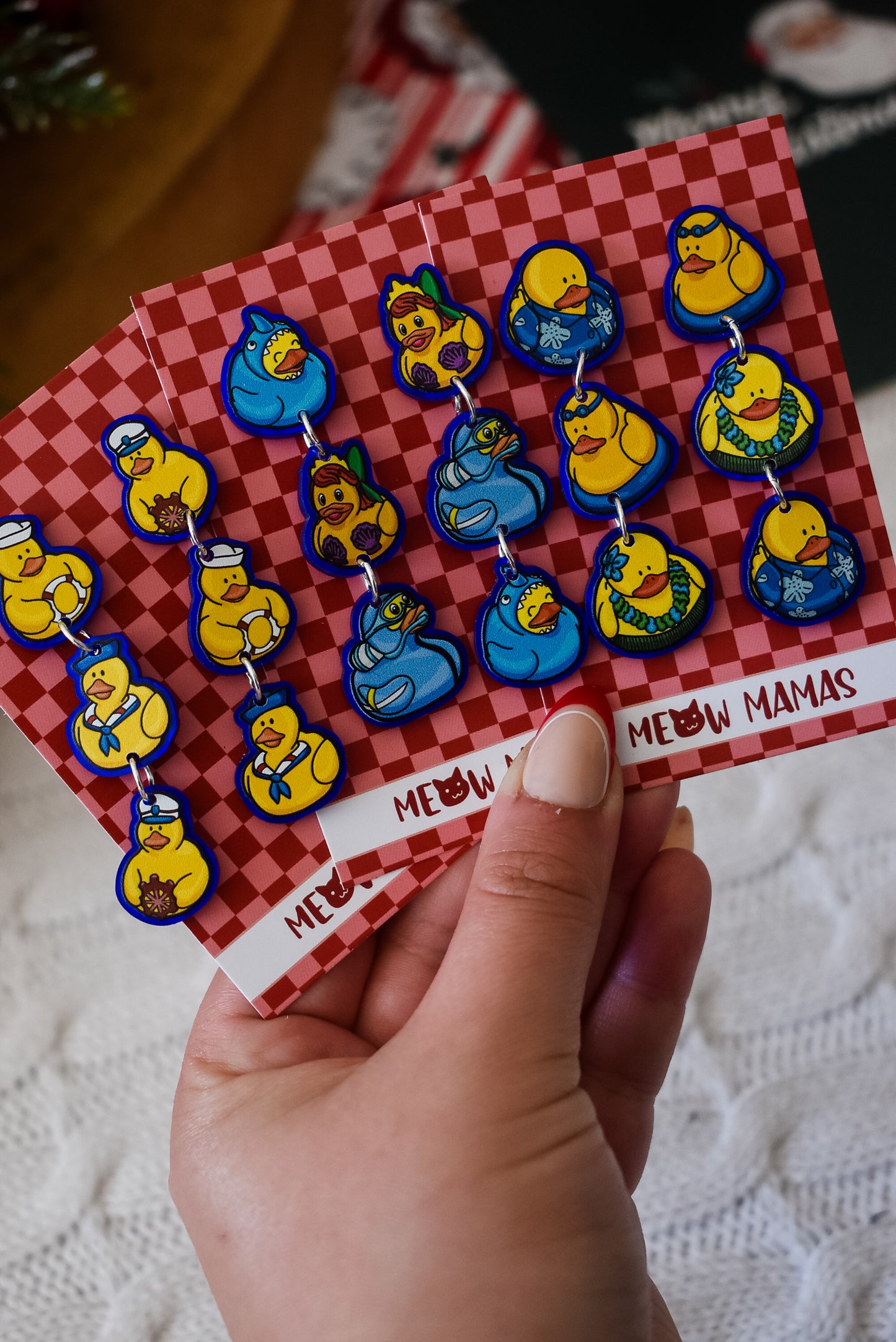 Cruise ducks earrings