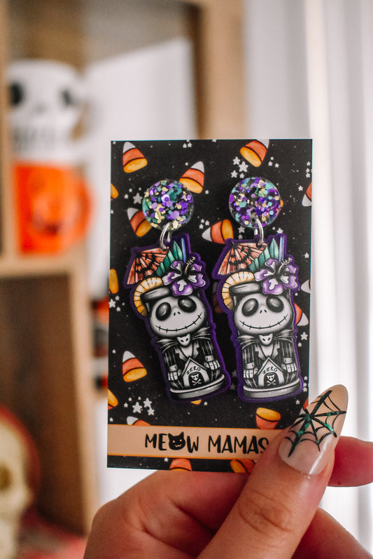 Tiki jack Acrylic earrings