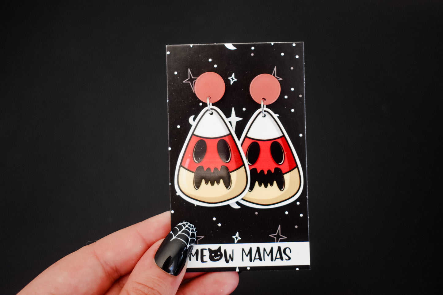 Kawaii candycorn dangle earrings