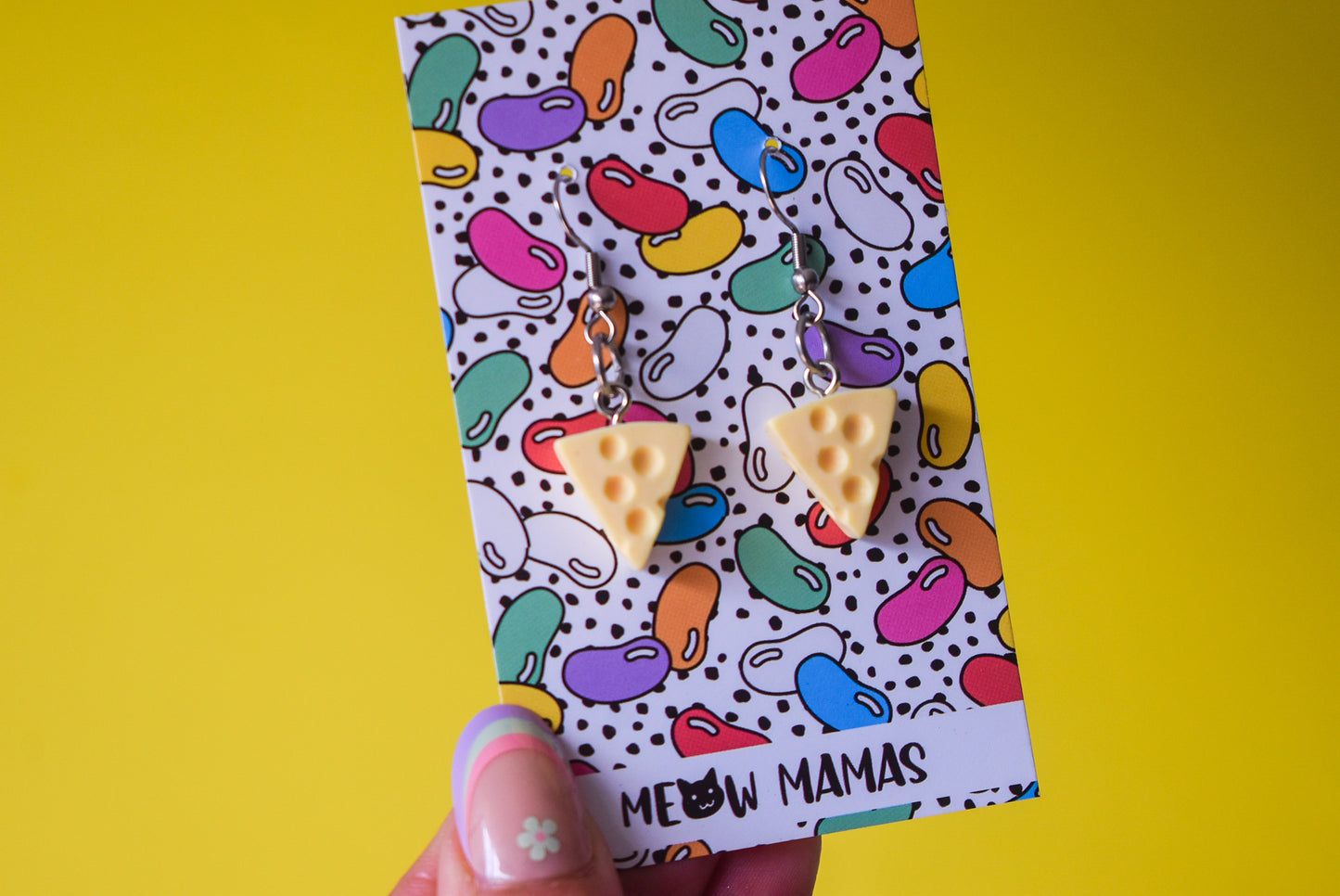 cheese earrings