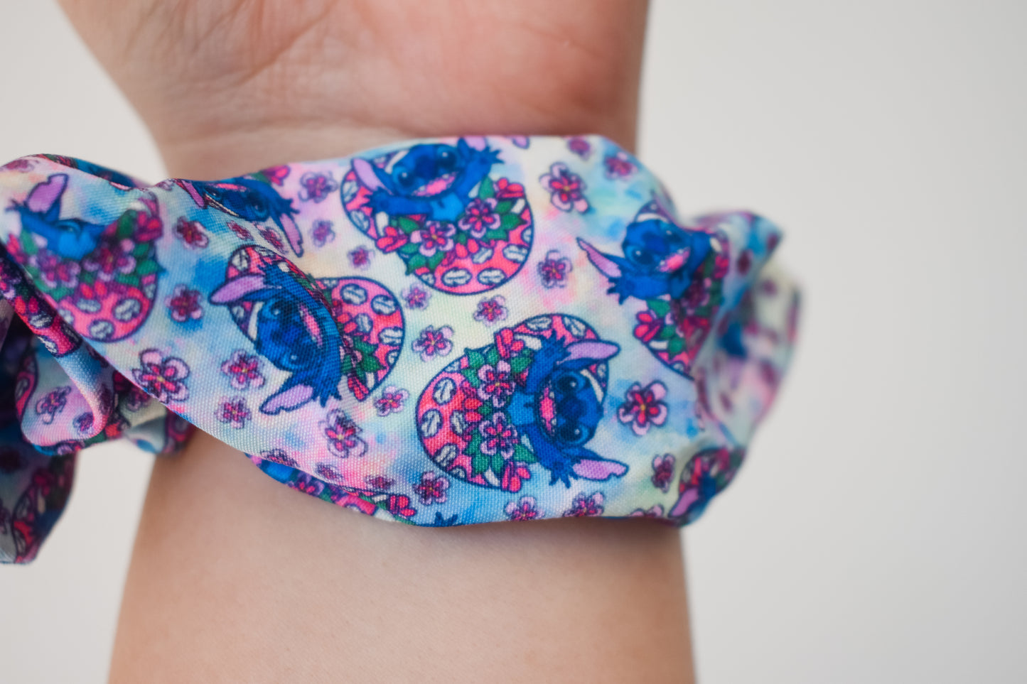 Experimental easter small twist scrunchie