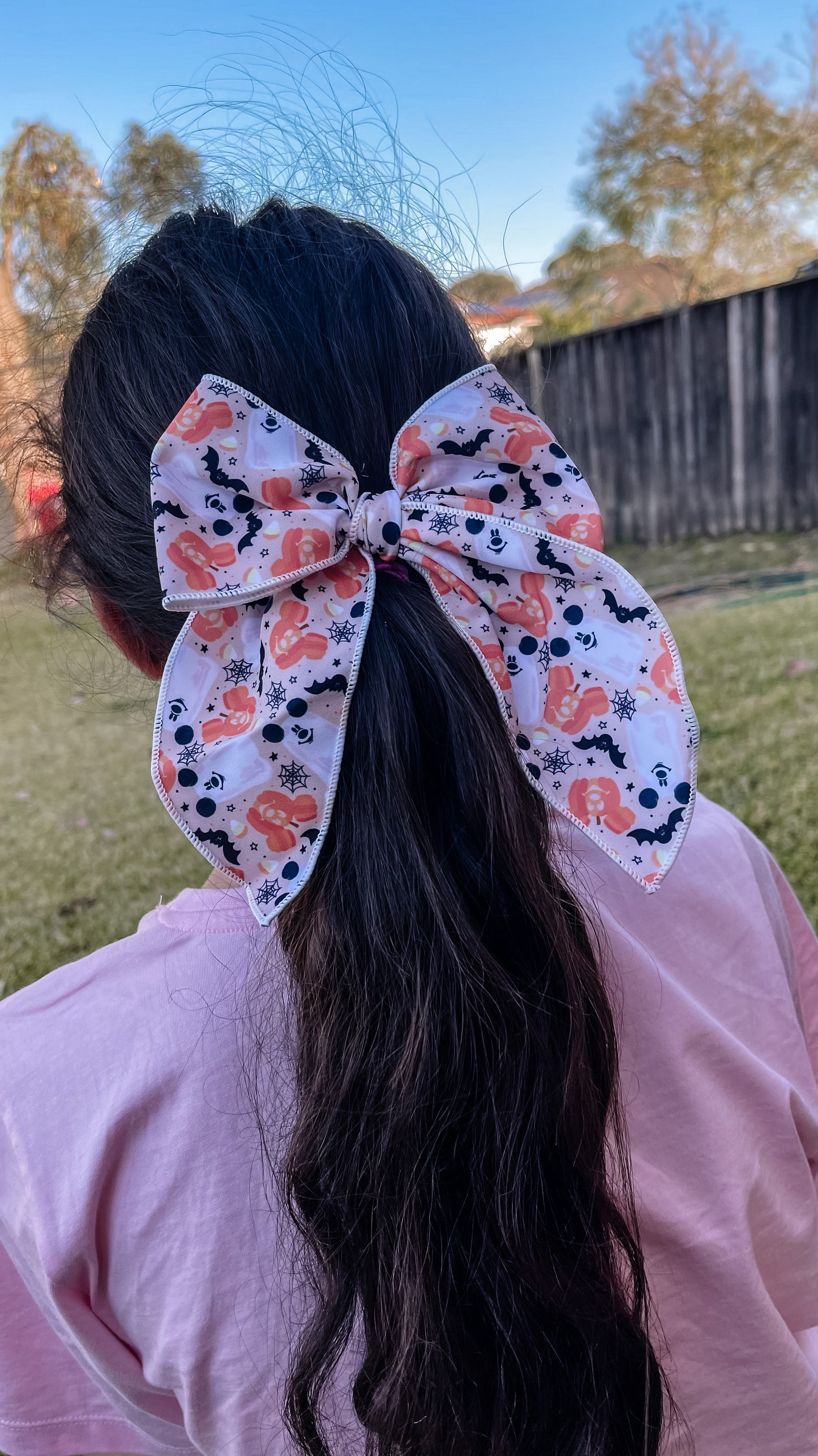 Boo to you 5 inch hand tied sailor bow