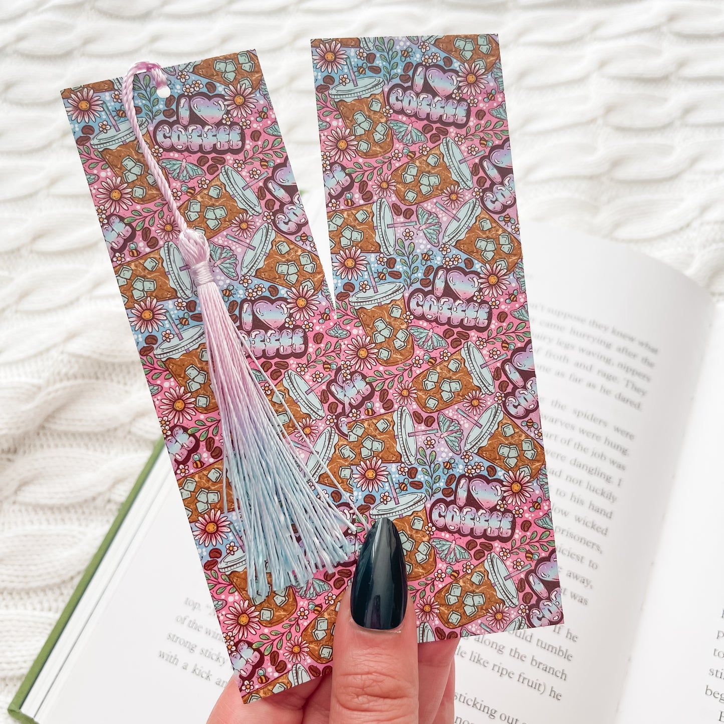 Ice coffee bookmark